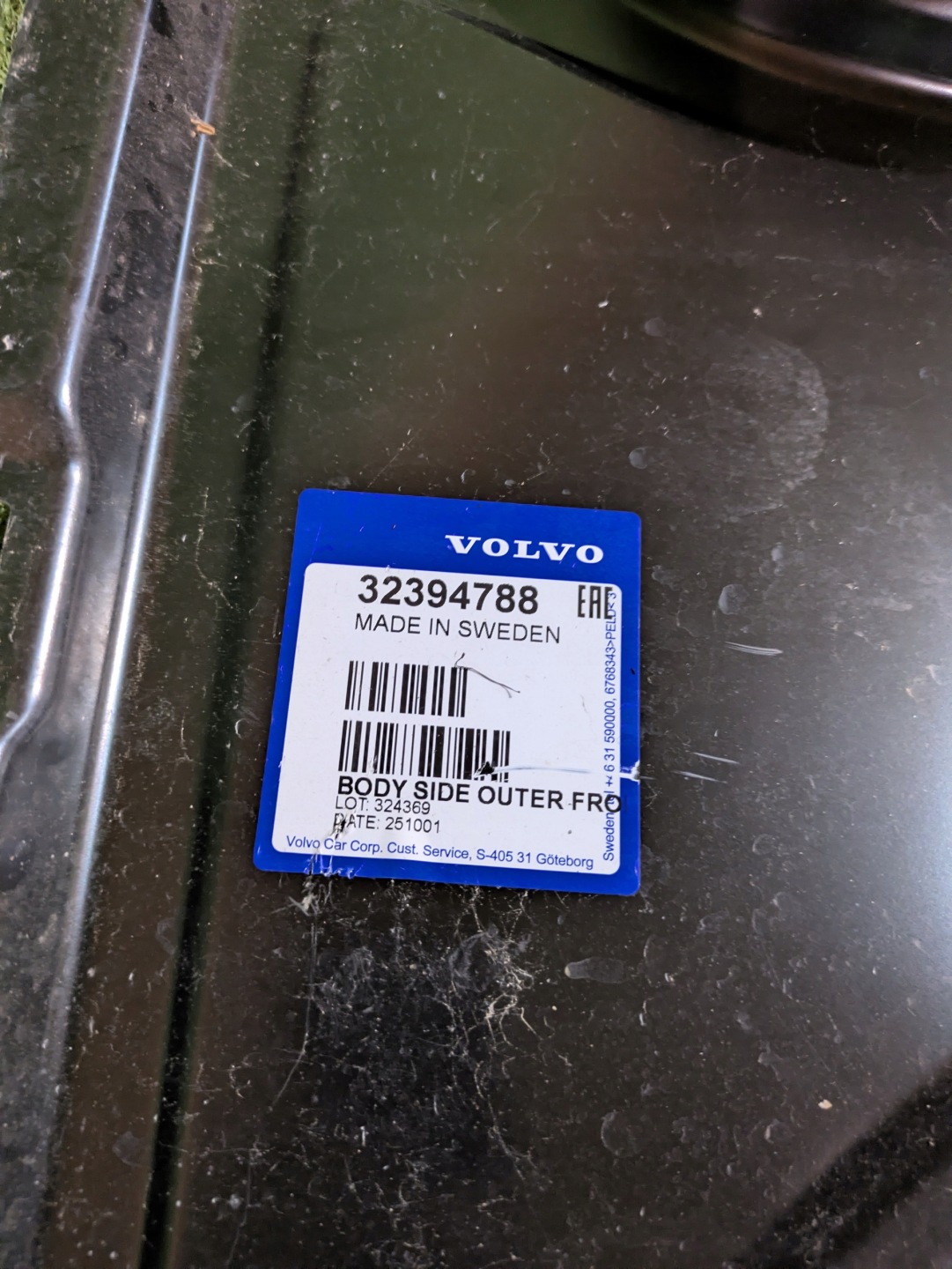 pillar threshold left VOLVO XC90 II EC40 NR.S372