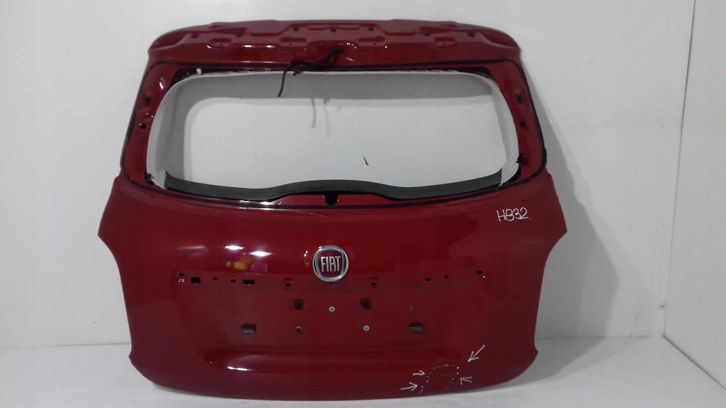 FIAT 500 boot doors red
