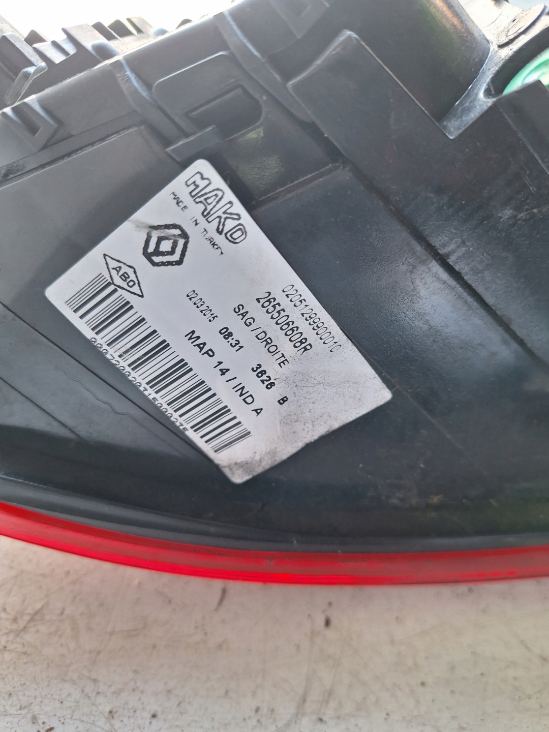 RENAULT CLIO IV HB 12-17 light left rear part