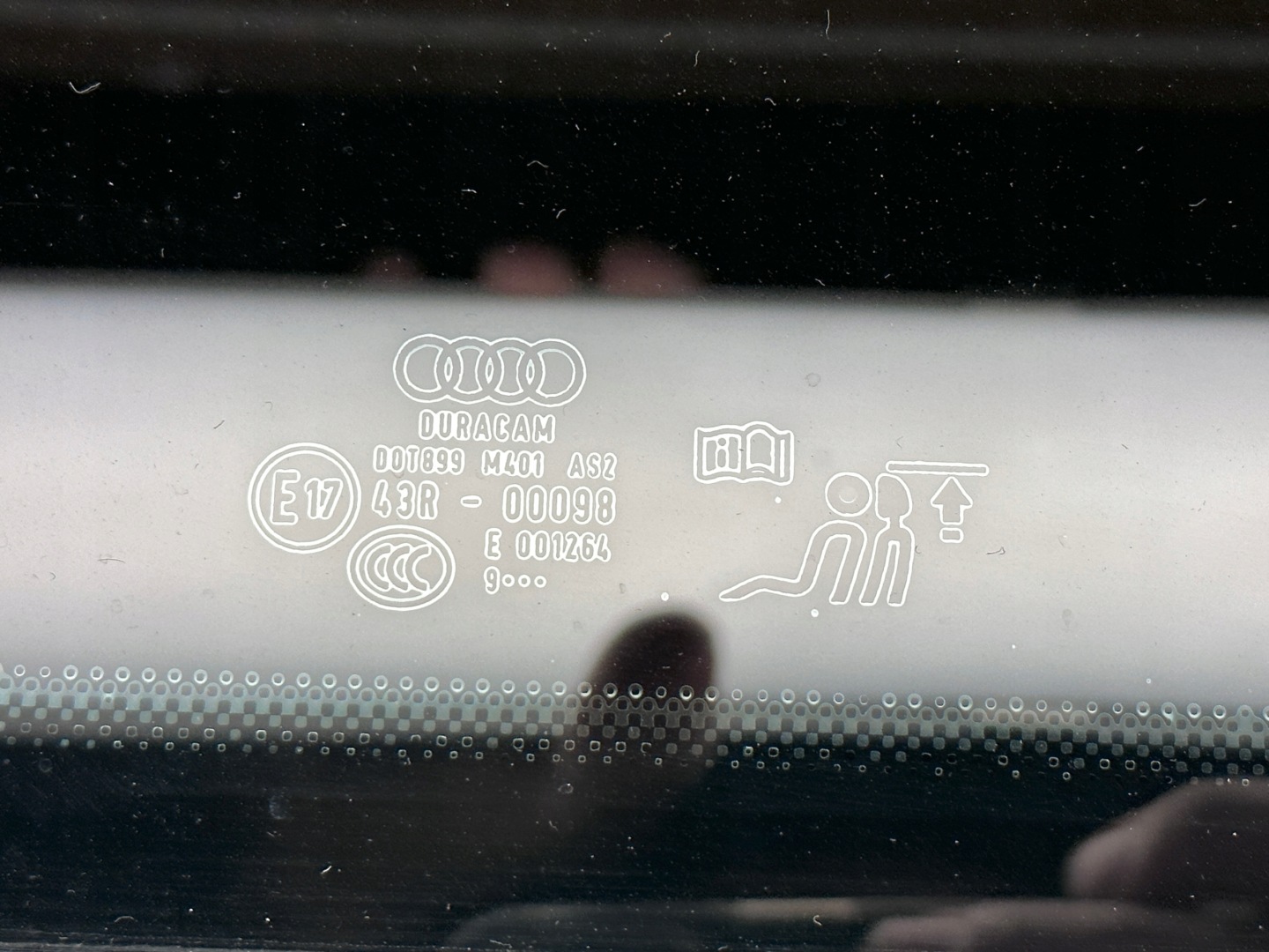 AUDI A5 S5 8W F5 COUPE window left rear part bodywork DURACAM 2019r