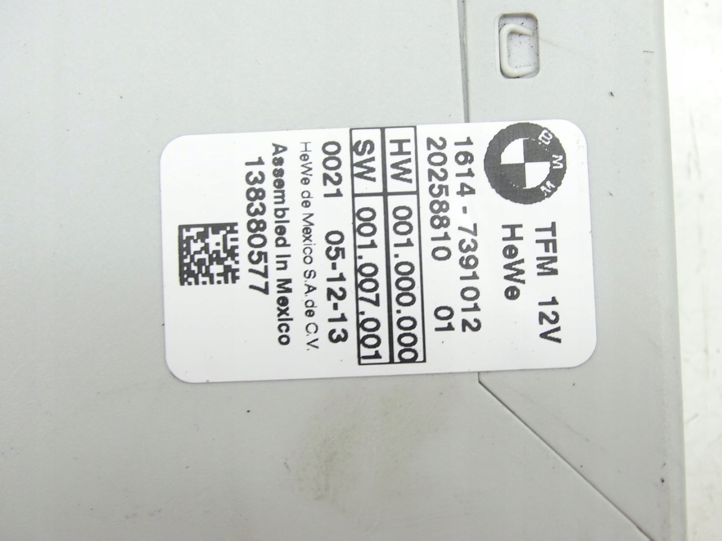 Centralina modulo POMPY carburante BMW I3 lCi REX 7391012
