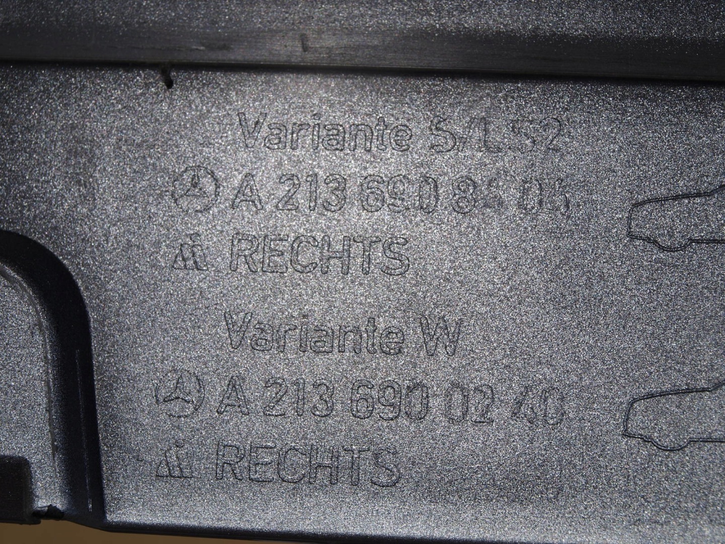 threshold moulding threshold MERCEDES W213 S213 SREBRNA
