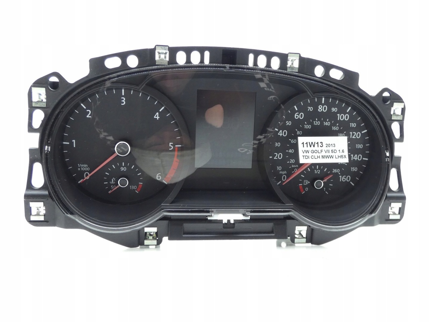 dials clock dials display VW GOLF VII 1.6 TDI CLH 5G0920951A