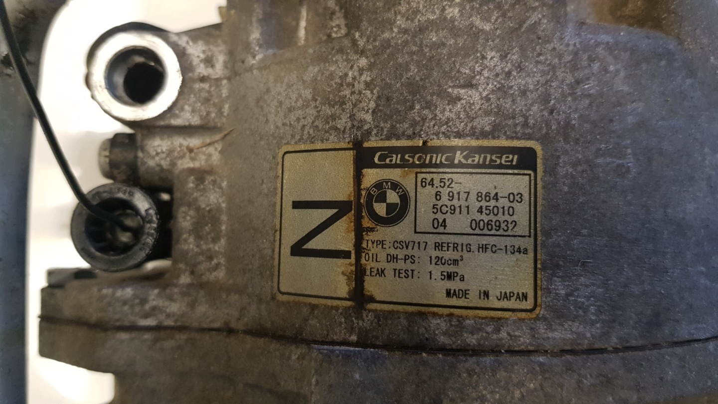 BMW X5 X6 E53 N62B44 kompresor klime 6917864-03