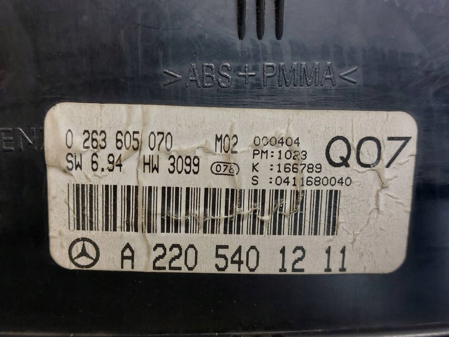 dials dials MERCEDES-BENZ W220 S320 3.2 CDI 2205401211