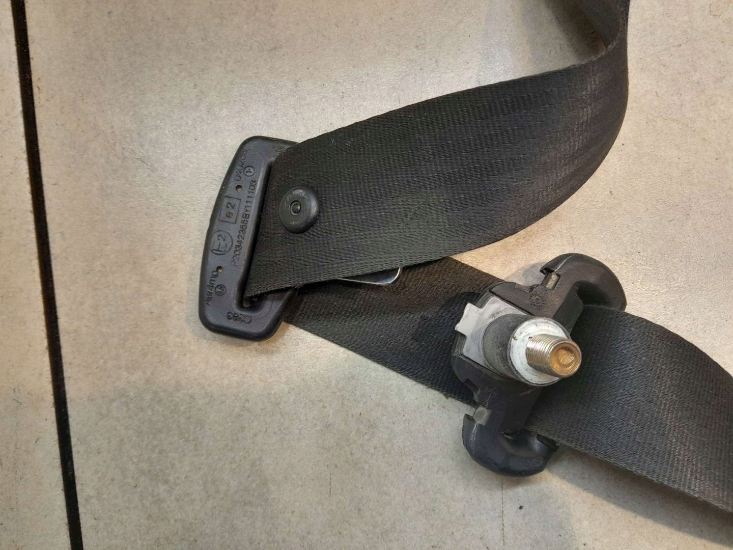 tension belt safety right front FIAT PANDA II