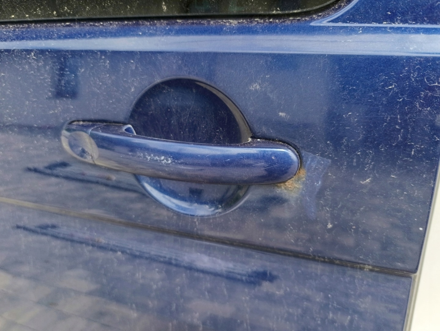 VW T5 T5 LIFT T6 door sliding right blue