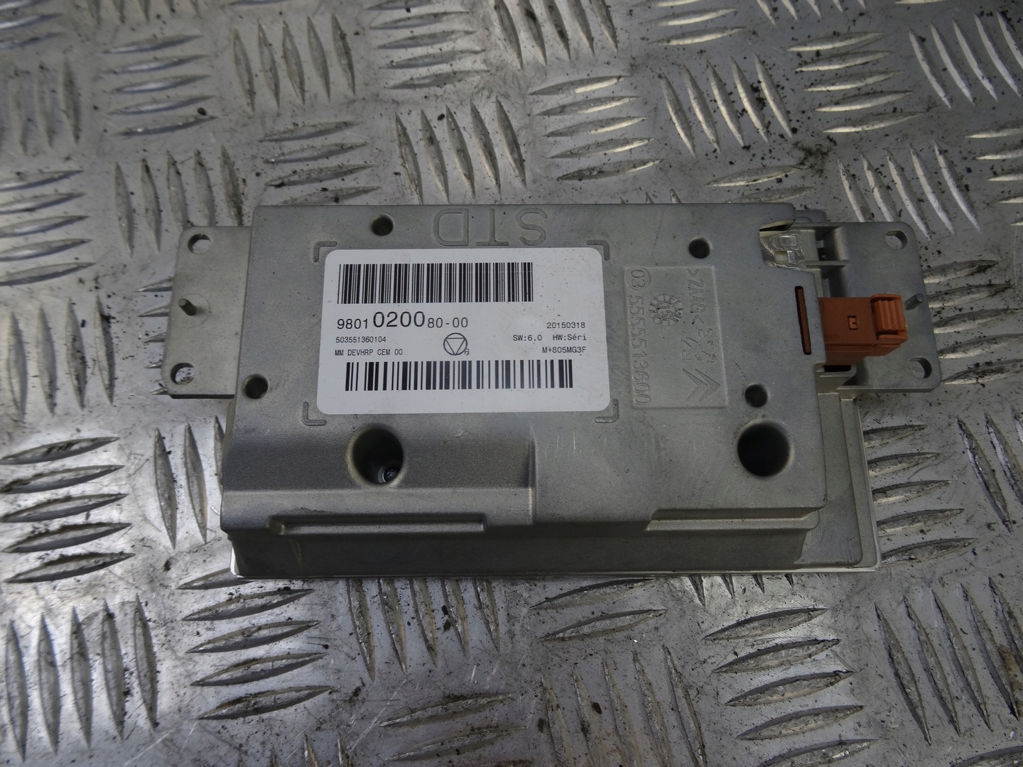CITROEN C3 II LIFT C5 III display 9801020080