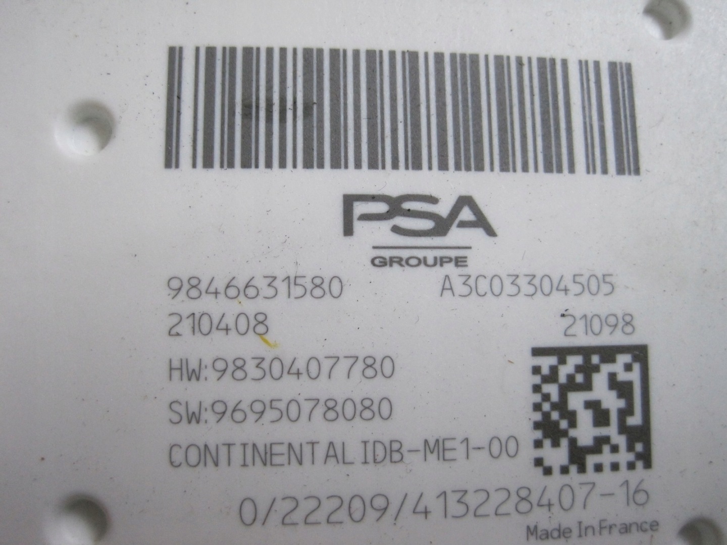 module control unit KOMFORTU OPEL ASTRA L VI 9846631580