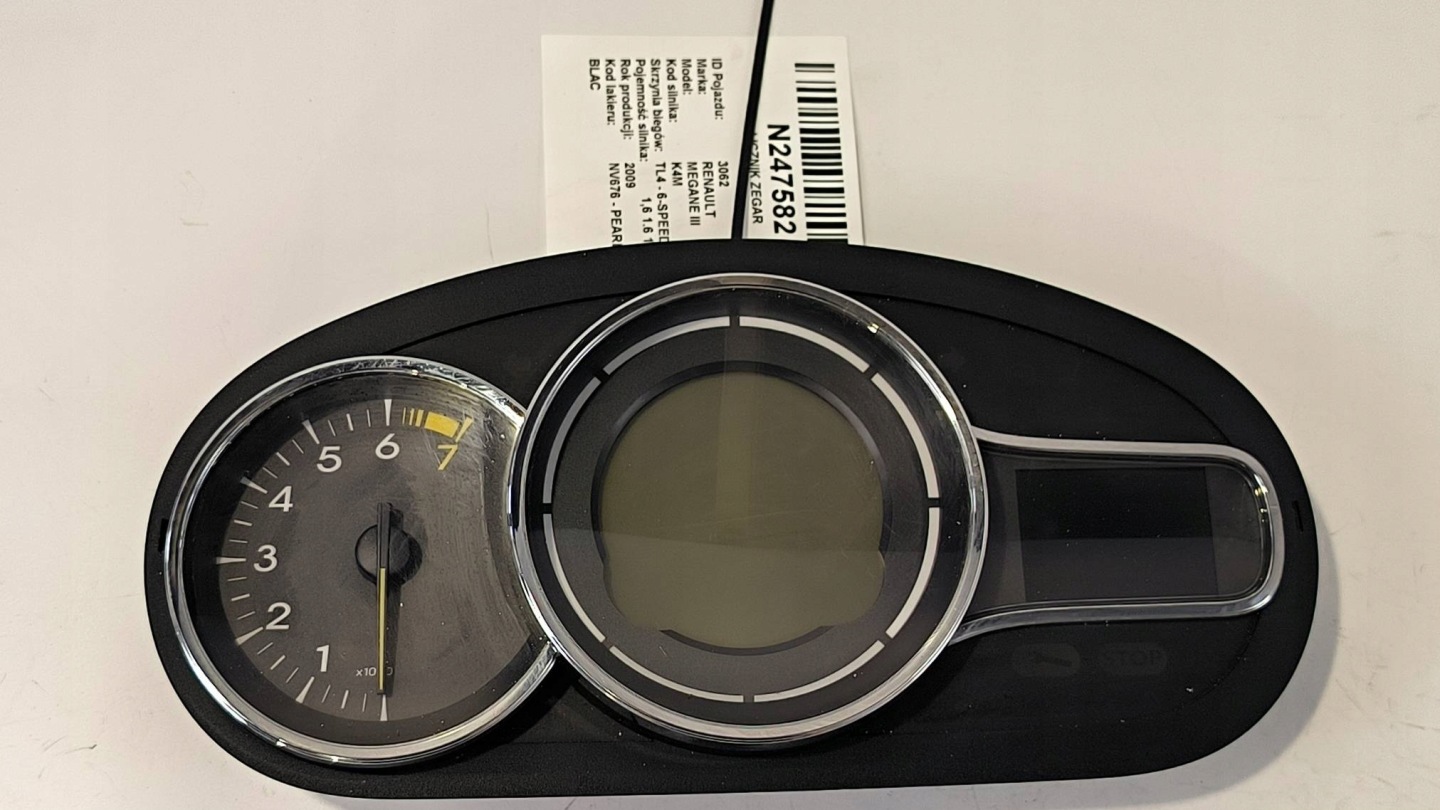 dials clock 248100053R 1.6 16V RENAULT MEGANE III