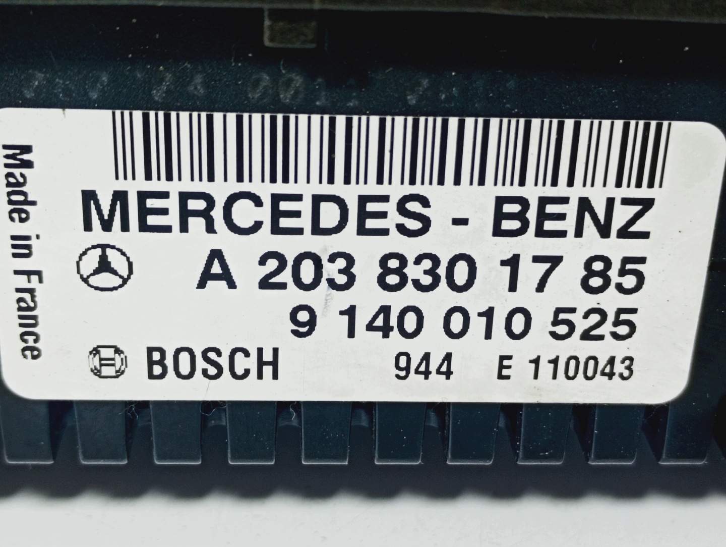Bouton Unite commande clima OE A2038301785 Mercedes W203 C KLASA 00-07