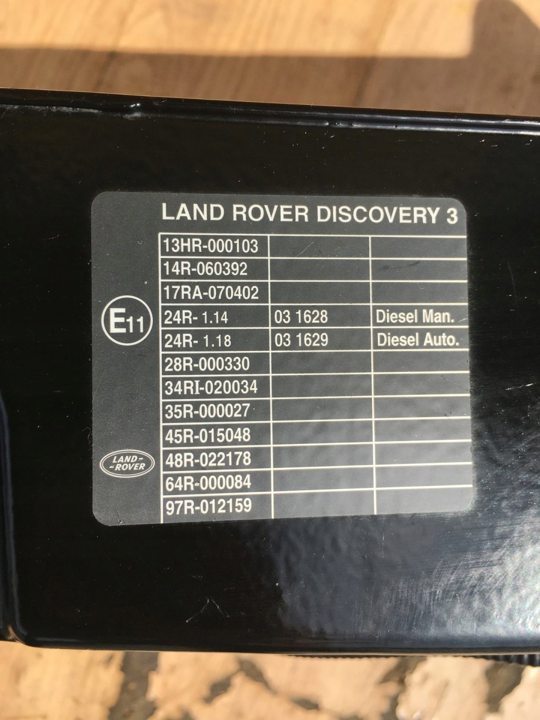 support panel for radiators LAND ROVER DISCOVERY III DIN500016