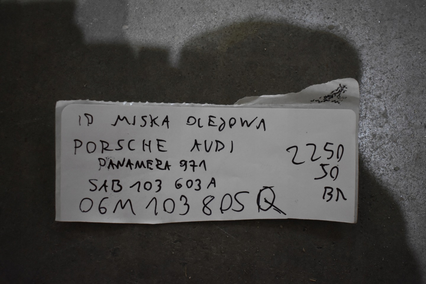 IDEALNA Coppa olio PORSCHE PANAMERA 971 AUDI 1