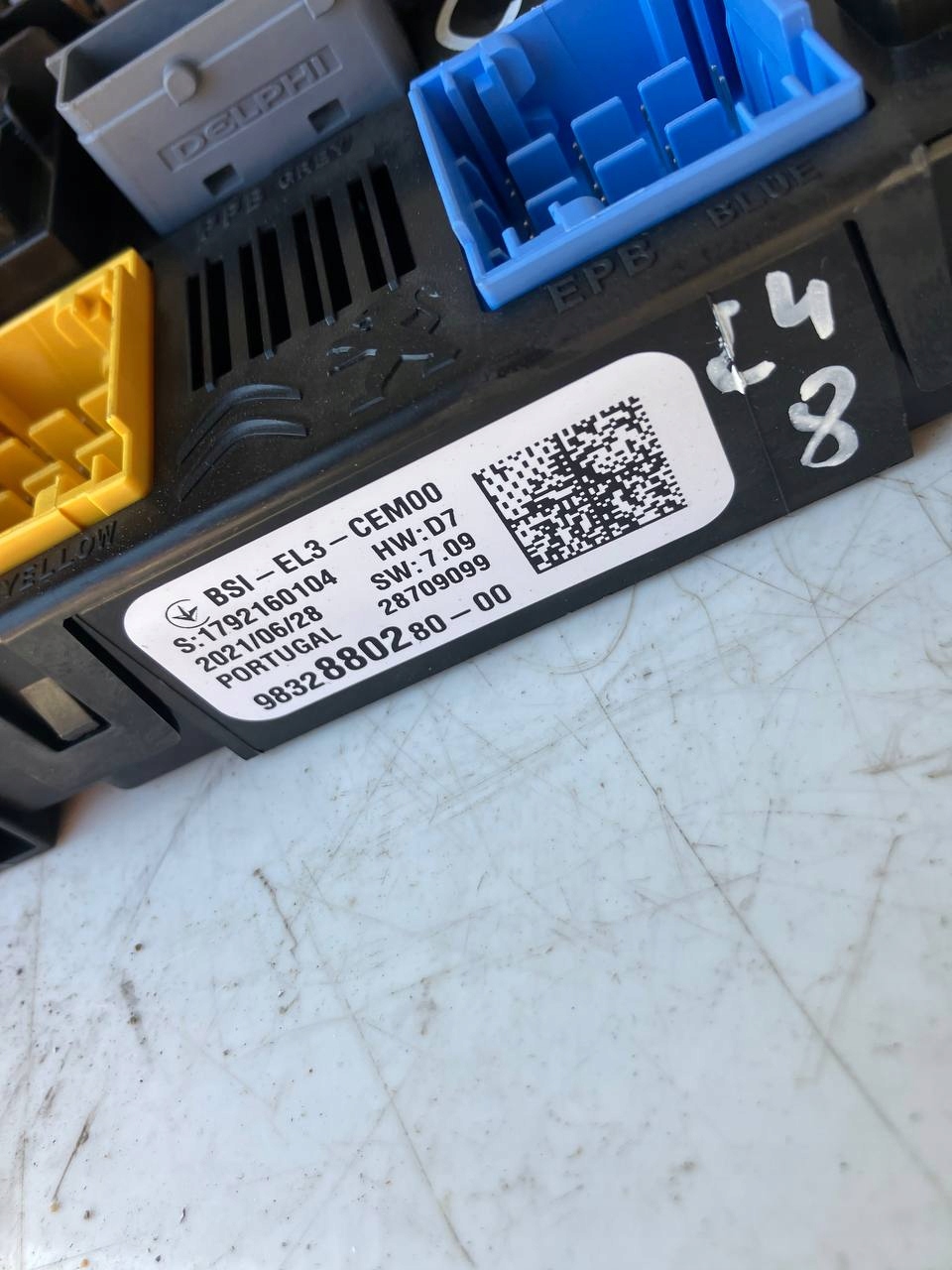 modulo BSI EL3 CEM00 CITROEN C4 III 9832880280 00