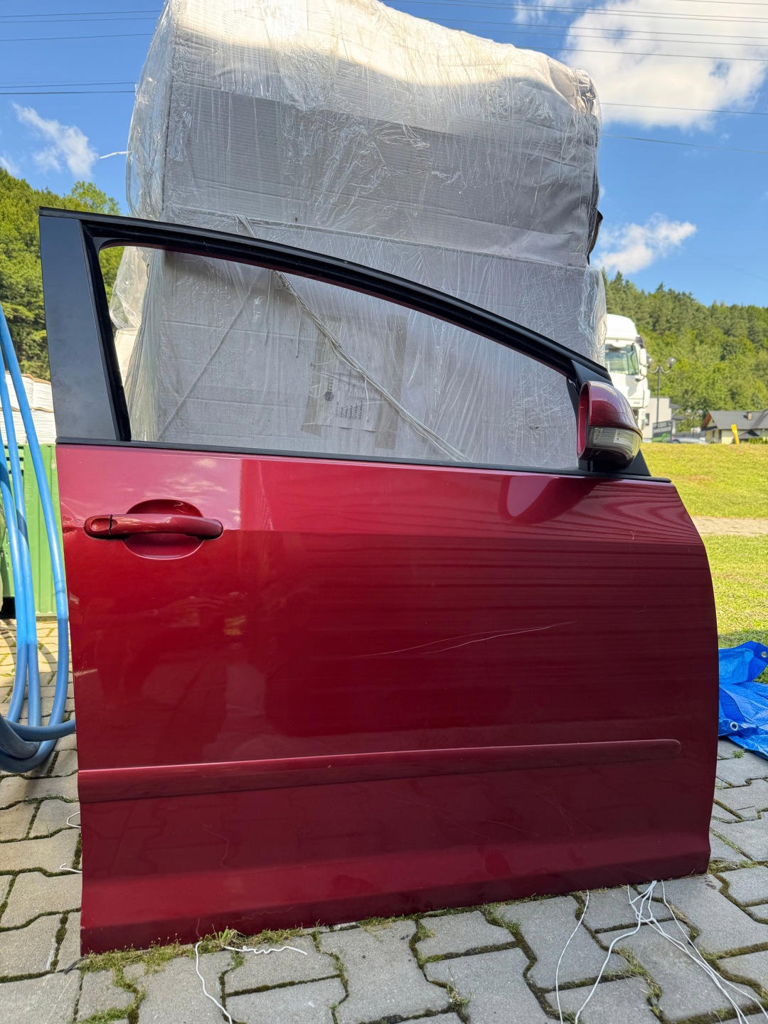 VW GOLF V PLUS Blende Abdeckung Tür rechts vorne Original Spiegel EU komplet