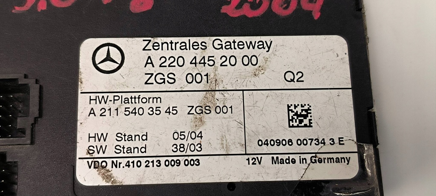 module GATEWAY A2204452000 MERCEDES S-KLASA W220