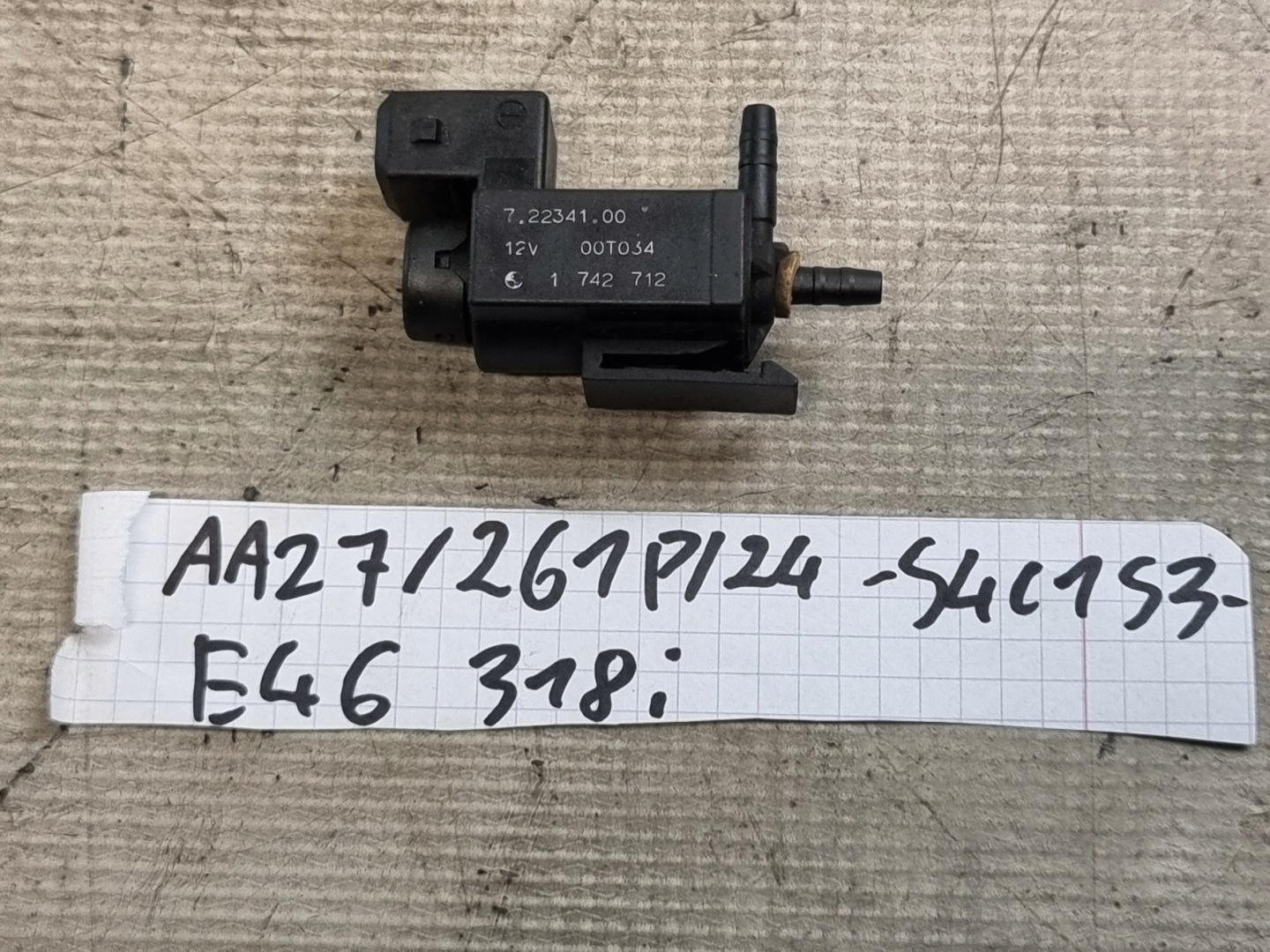 Sensor Unterdruck OE 1742712 BMW E46 318i 00r