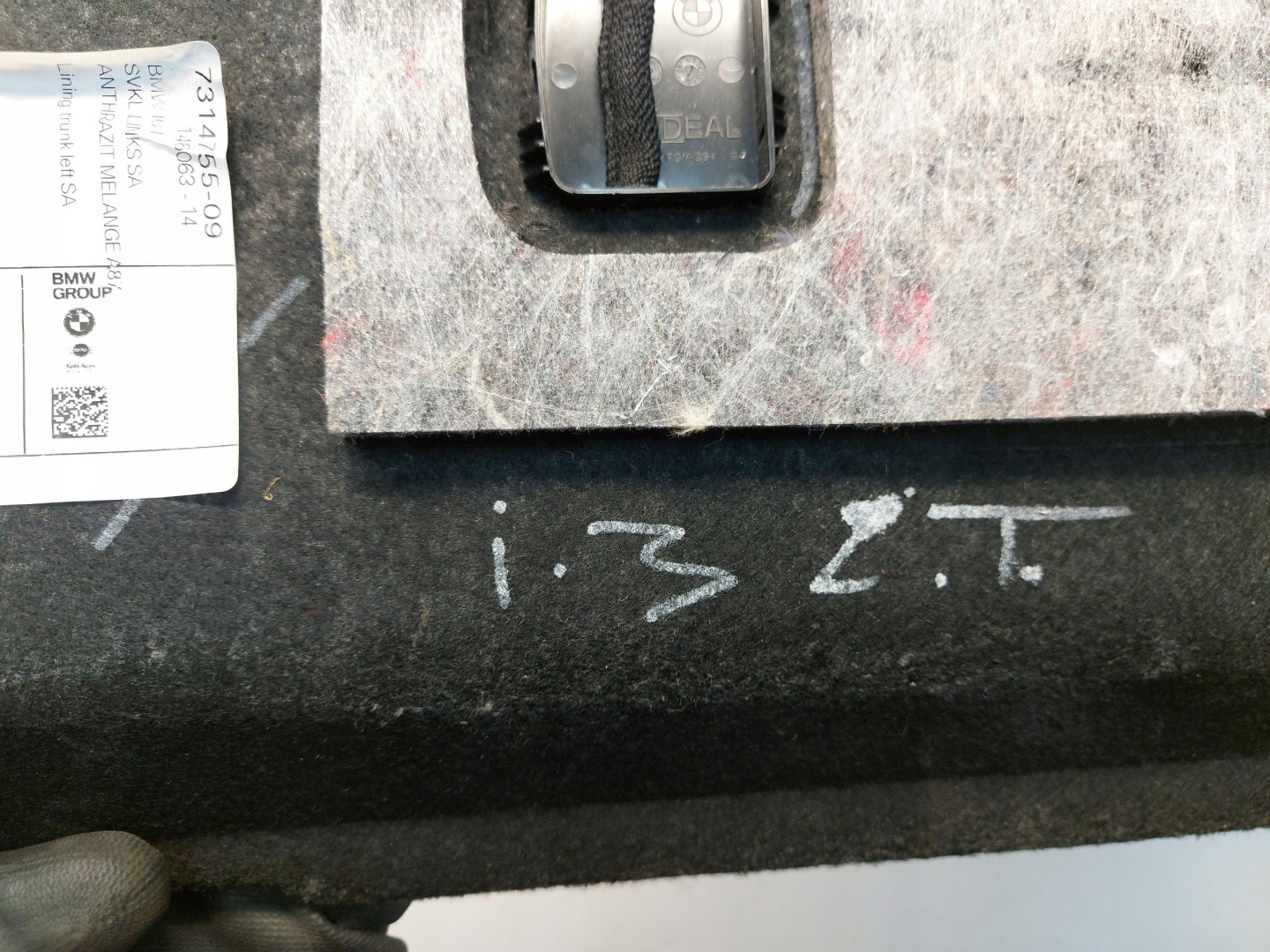 BMW i3 i01 Lci side upholstery boot left rear part 7314755