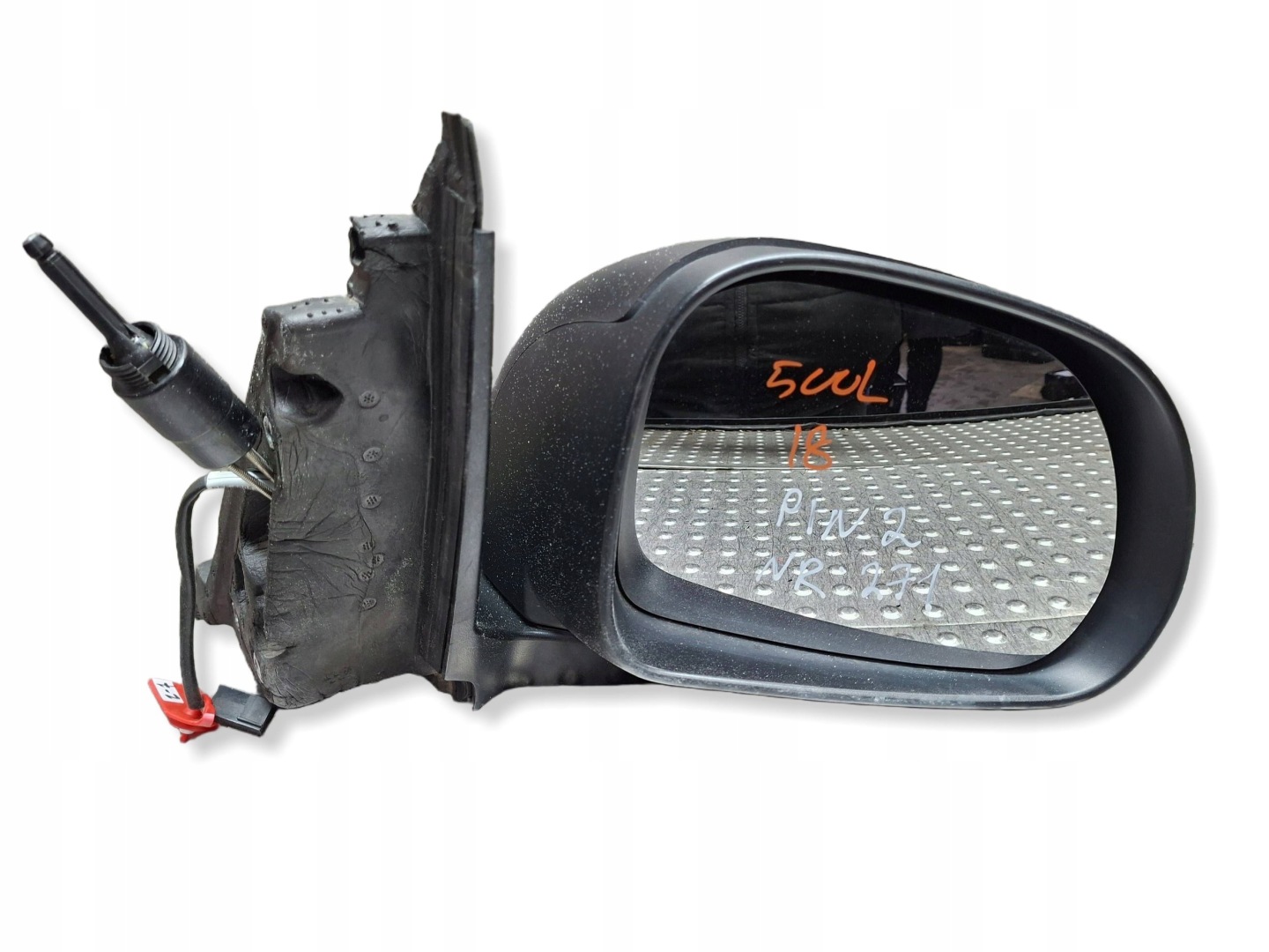mirror exterior right 2 PIN FIAT 500L 2012