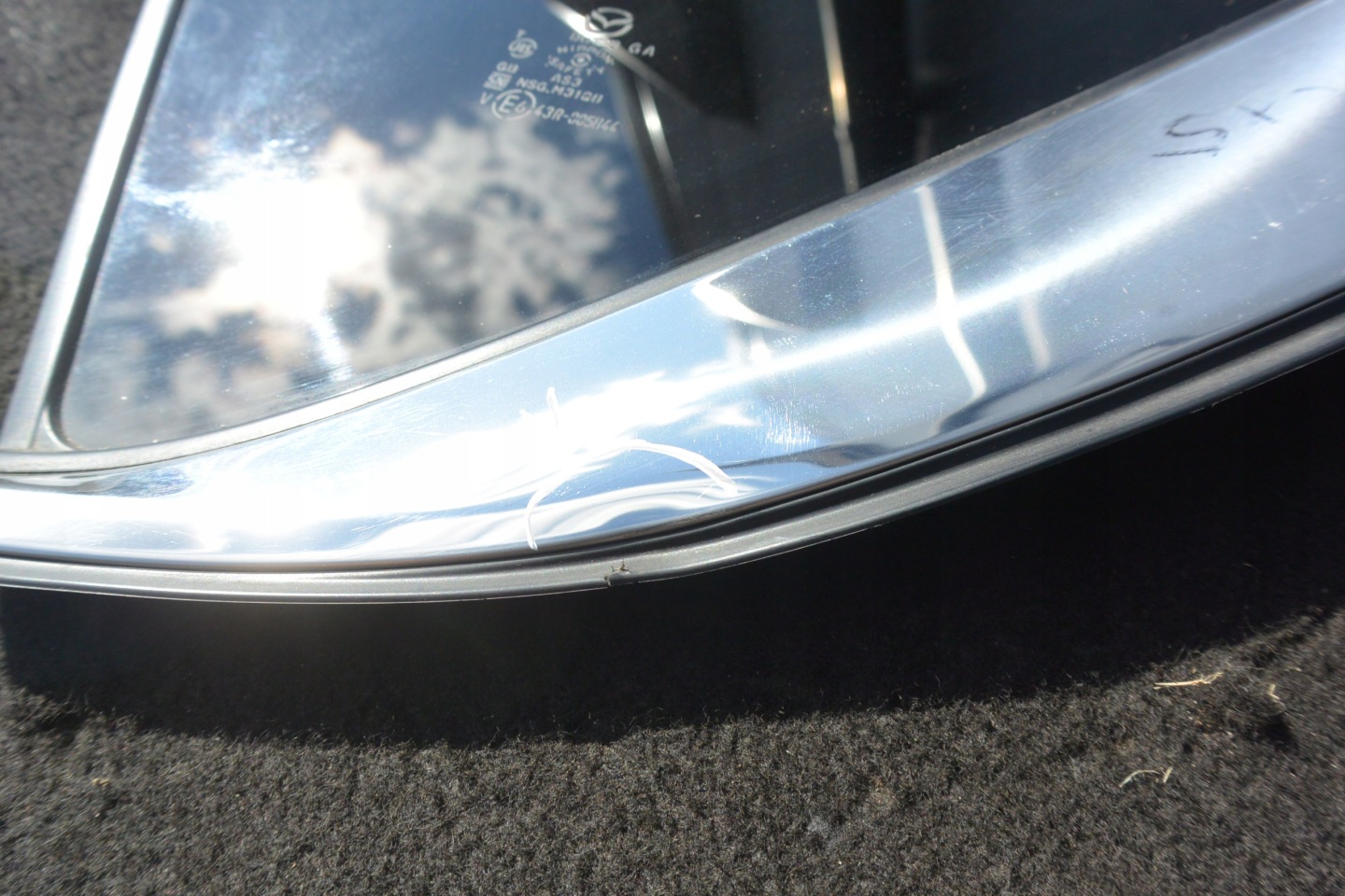 window bodywork left rear part CHROM MAZDA CX5 II 17R