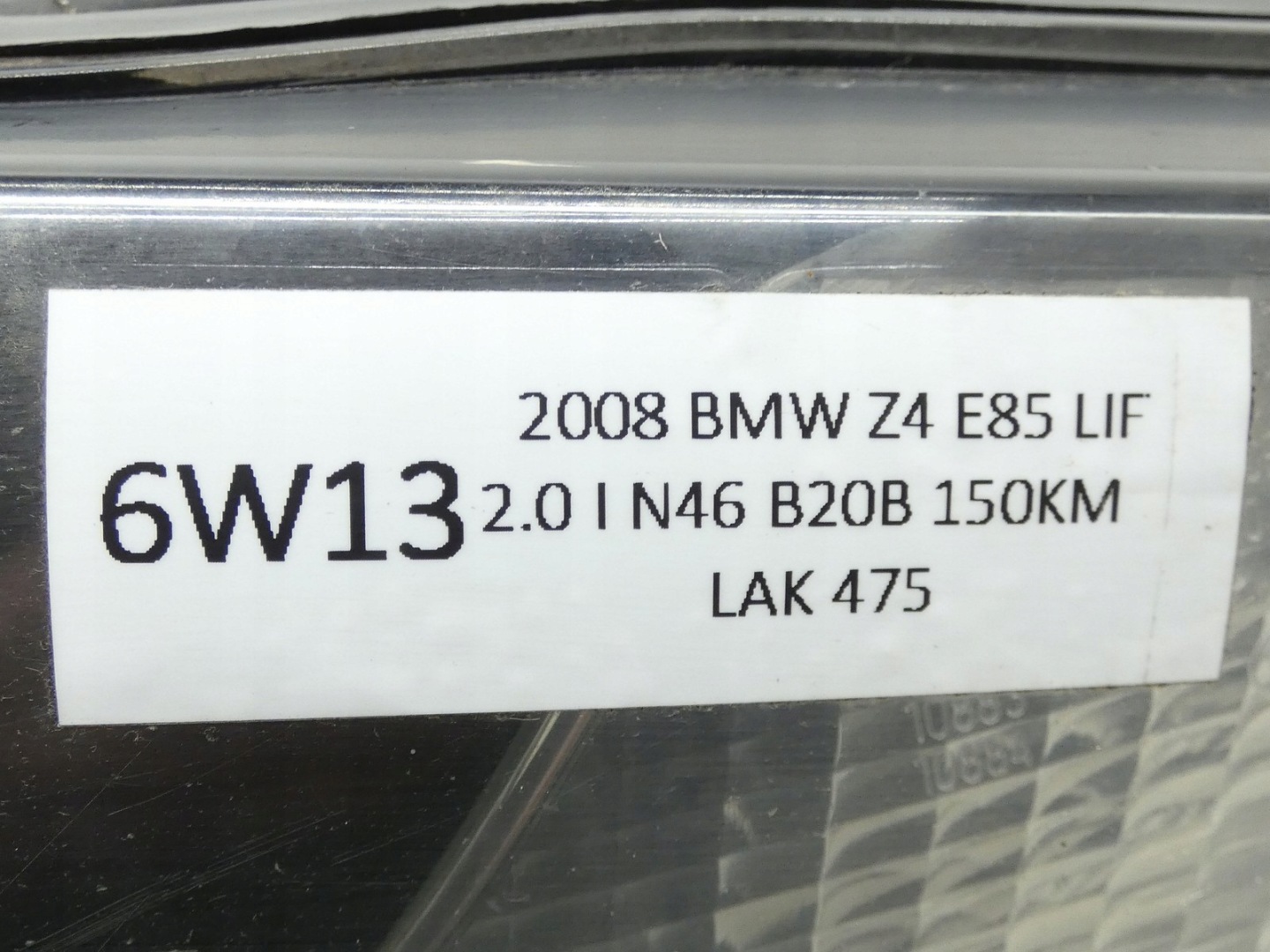 light left front left front BMW Z4 E85 LIFT 06-08R