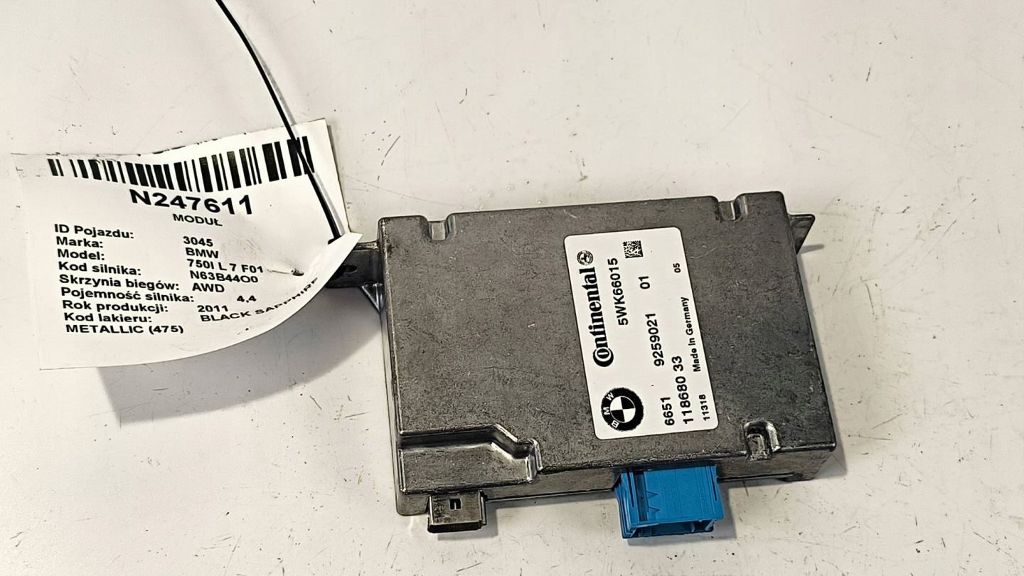 modulo KAMERY 9259021 BMW 750I L 7 F01