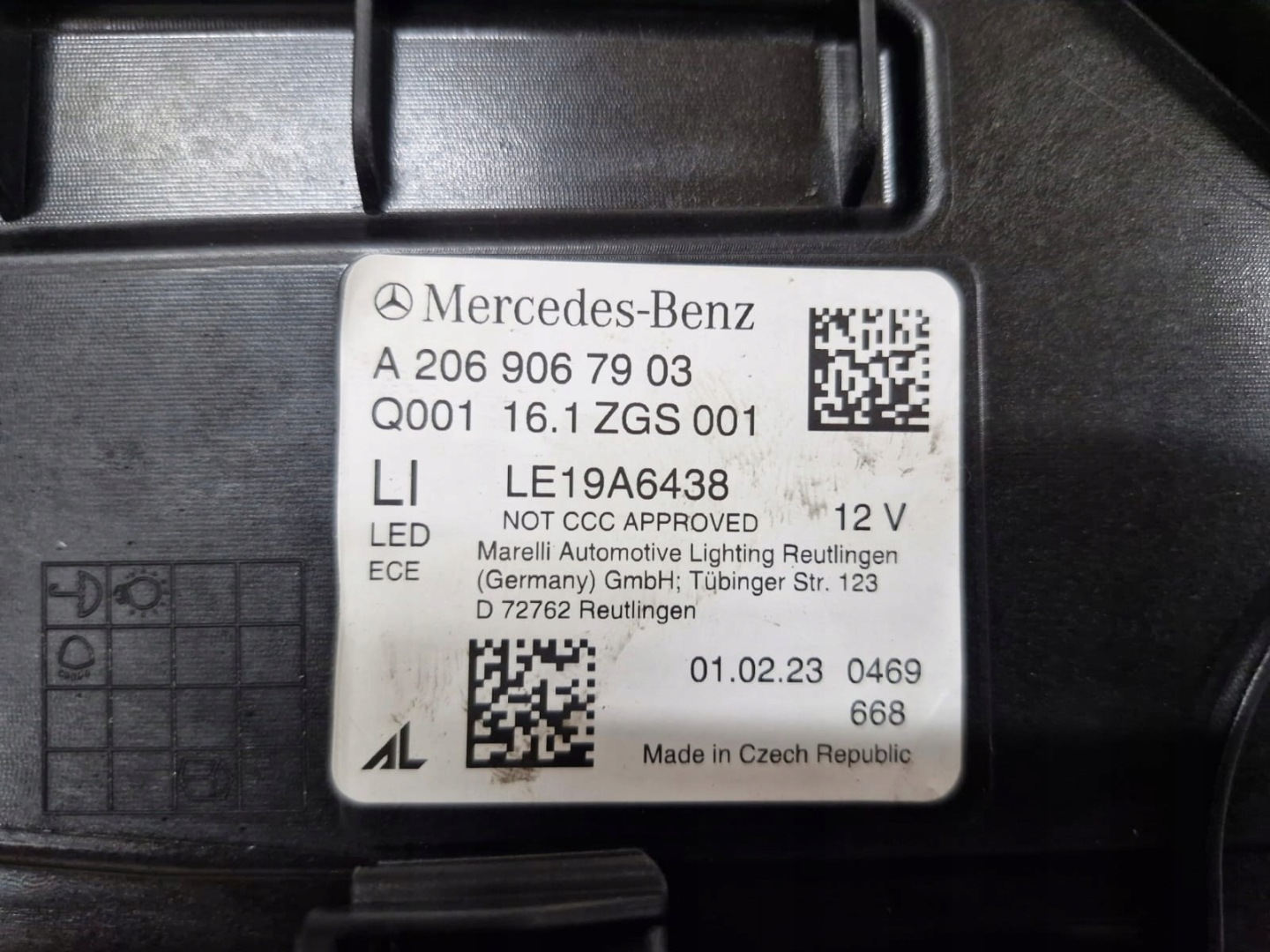 light Mercedes C Klasa W206 Digital Light Full Led 2023