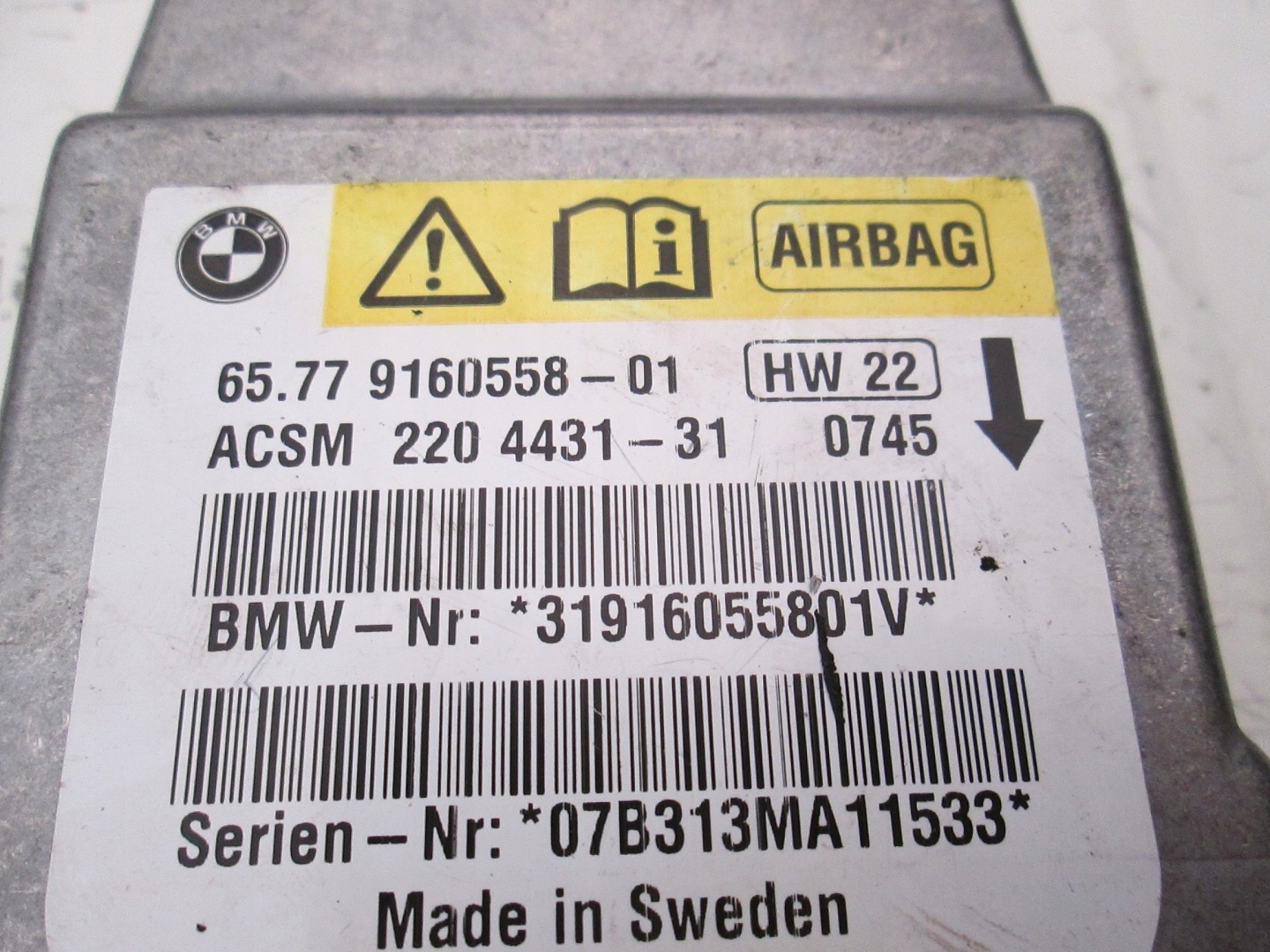BMW E60 E61 SENSOR Airbag Module Airbag Module
