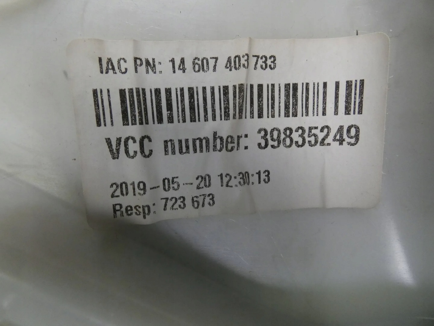 VOLVO V90 II cover SLUPKA boot left rear part rear left