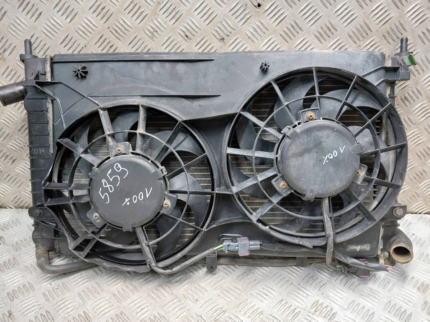 chladič vody + ventilátor SAAB 9-5 a 2.0 T