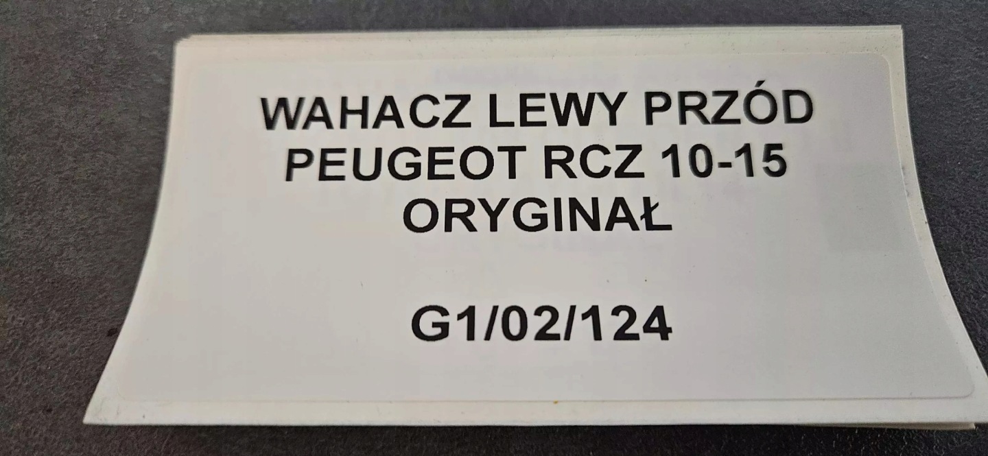 arm left front PEUGEOT RCZ 2010-15 original