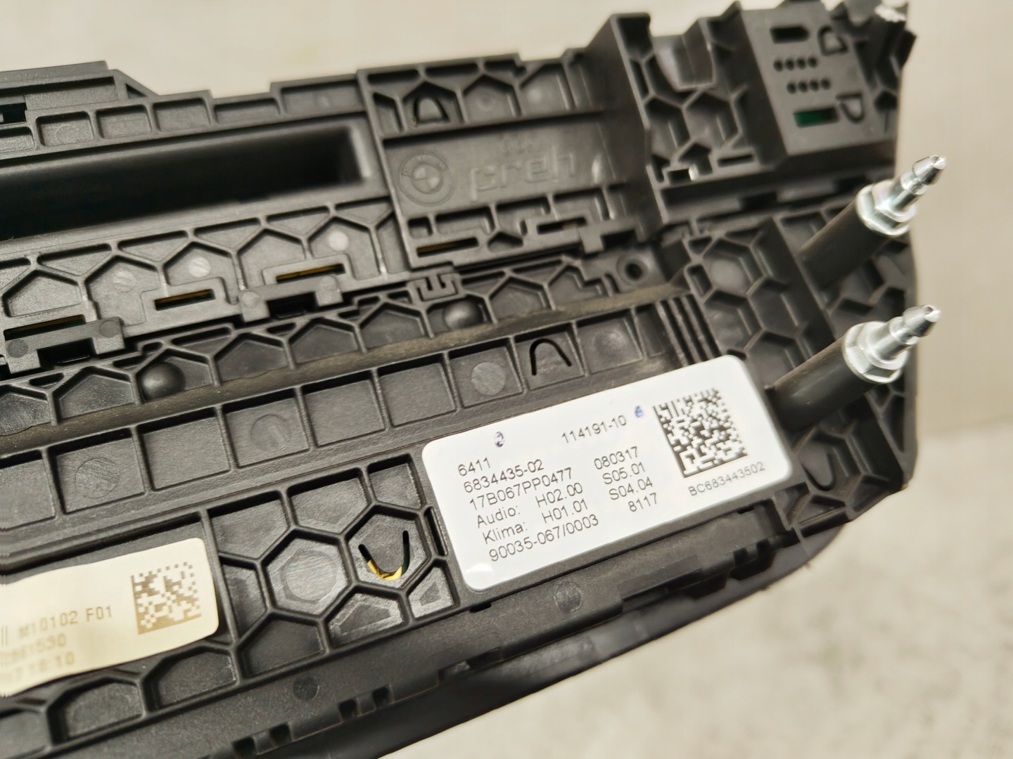 BMW 5 G30 comandi clima 6834435