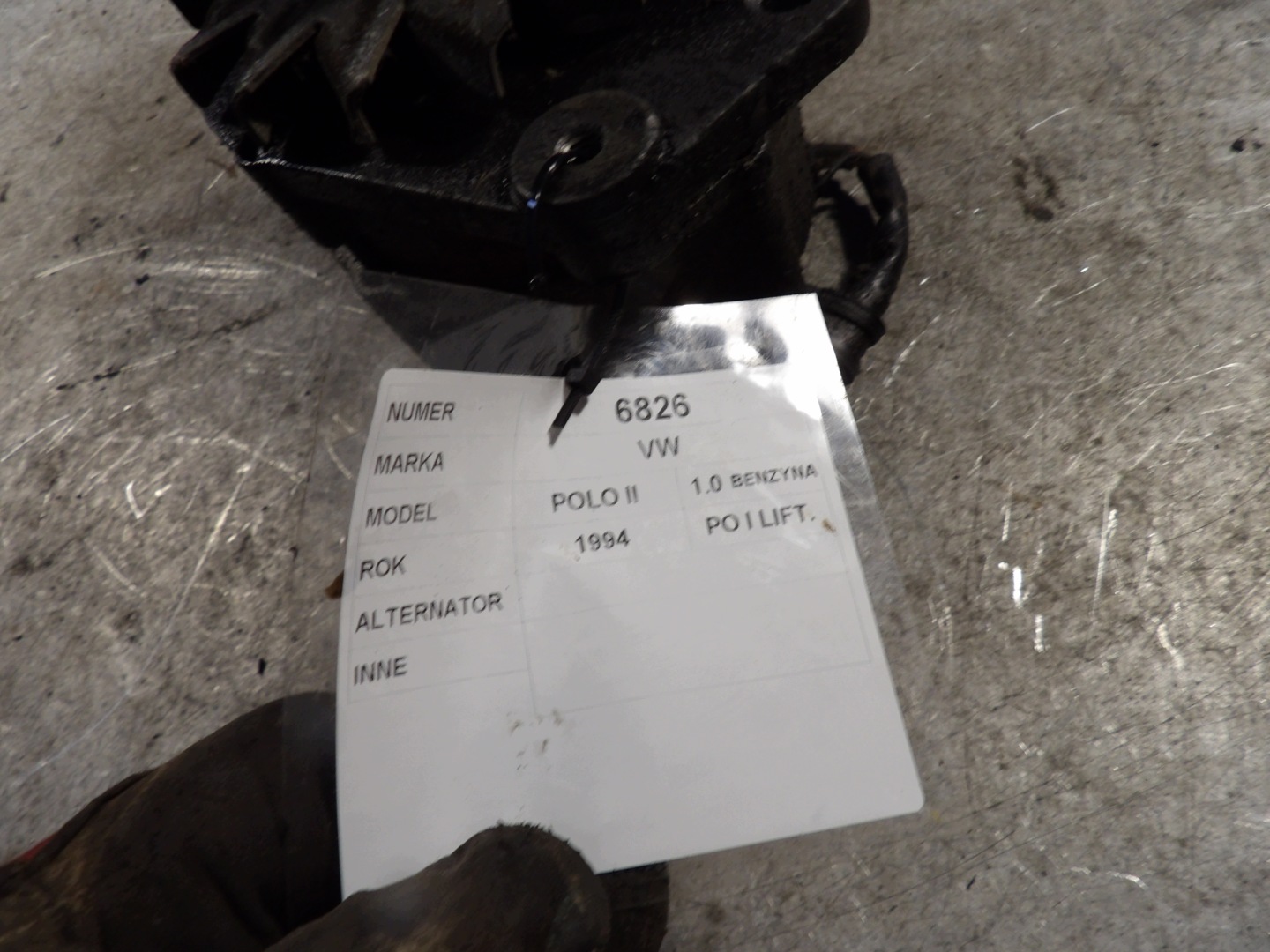 VW Polo II 1,0 alternator