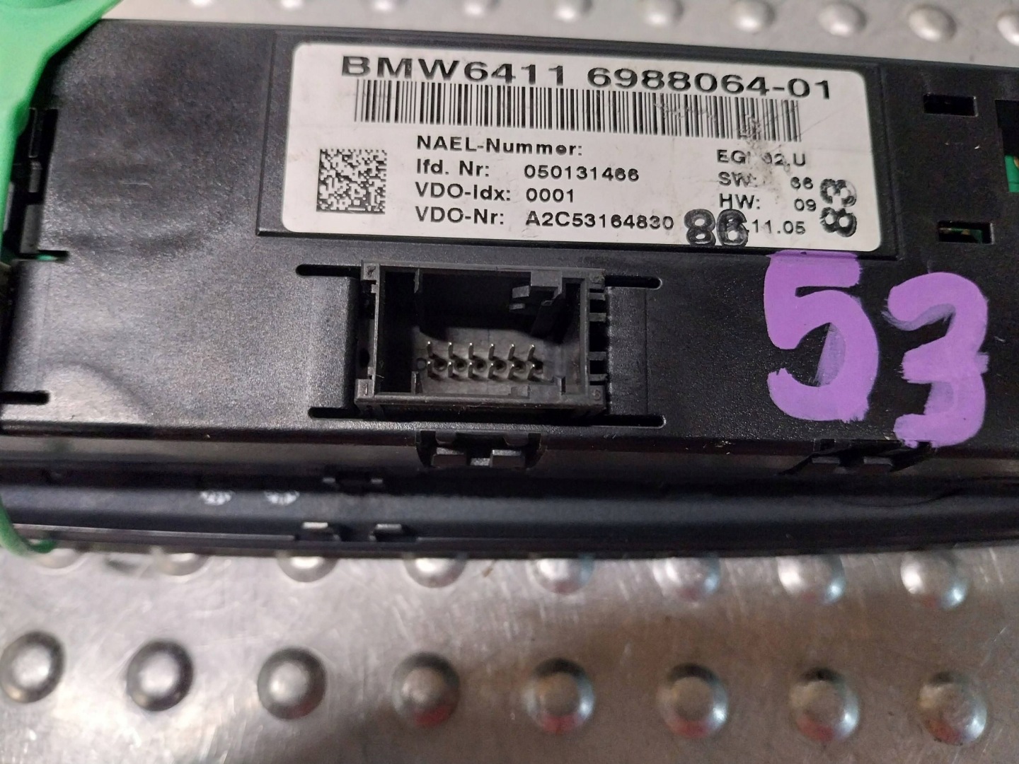 PANEL des lüfters klimaanlage Hand 6988064 BMW E81 E82 E87 E88 E90 E91 E92