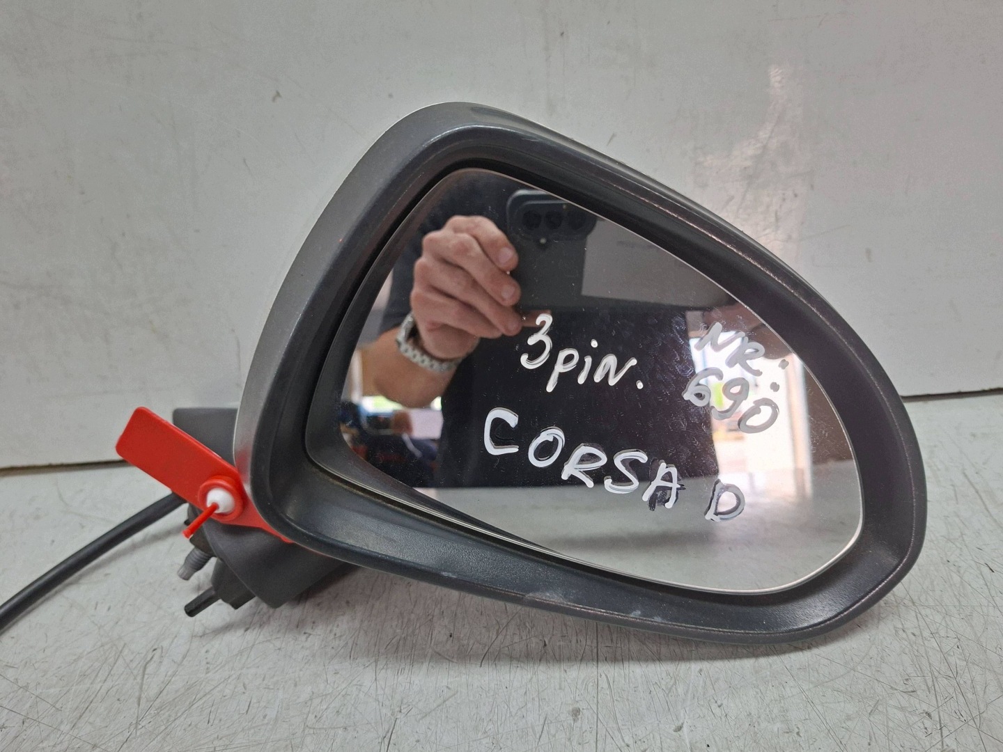 mirror right 3 PINY OPEL CORSA D 2006