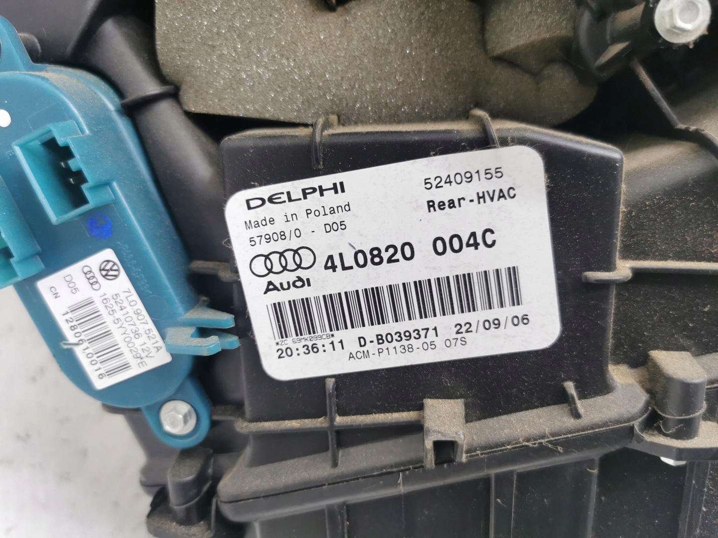 heater complete rear AUDI Q7 and 4L 05-15 EU