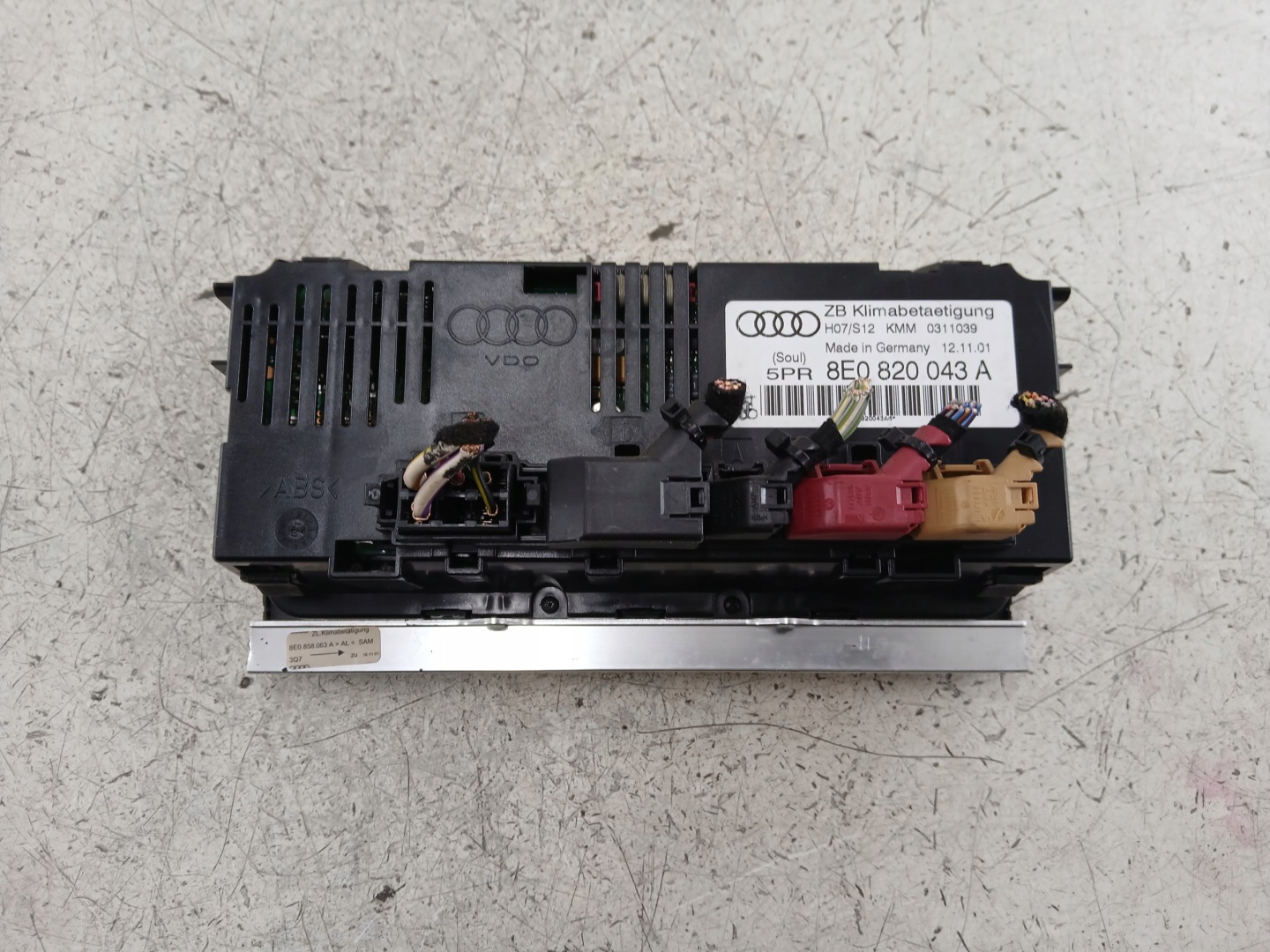 AUDI A4 B6 COMANDI CLIMA BOCCHETTE 8E0820043A