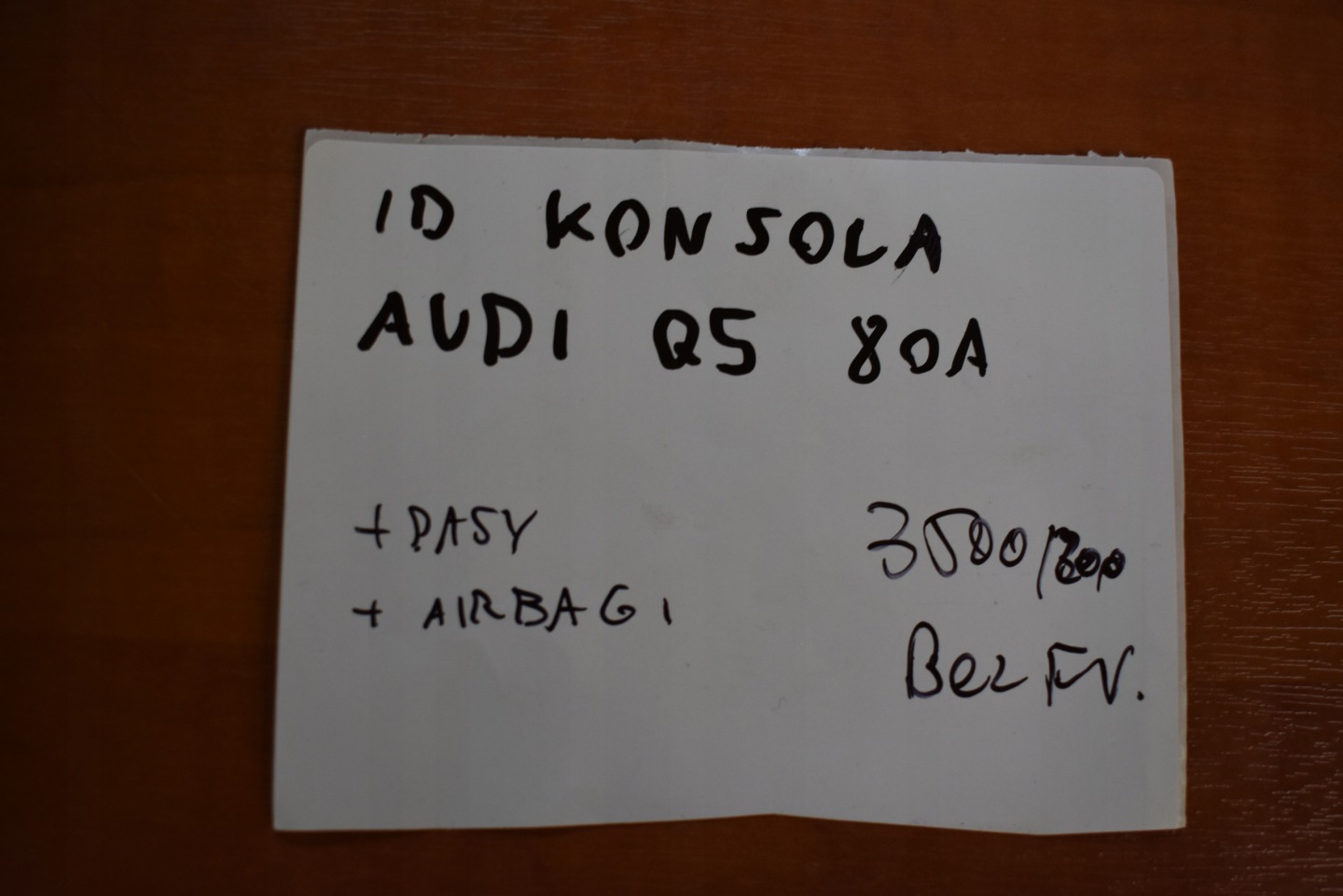 IDEALNA Console AUDI Q5 80A 1