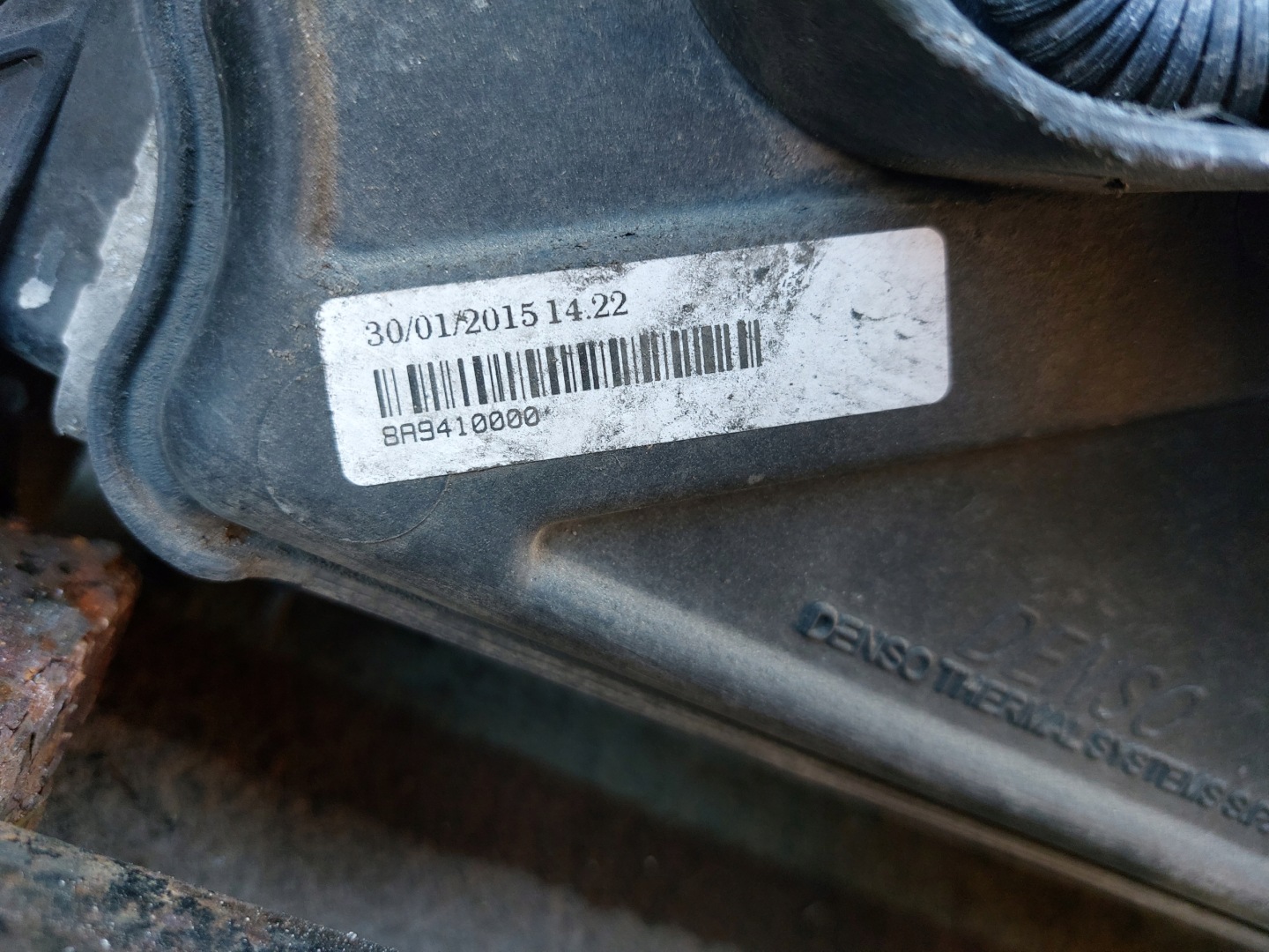 support panel for radiators pillar FIAT 500L DIESEL 15r