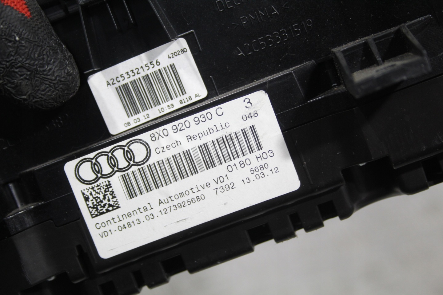 dials dials consoles AUDI A1 8X0 8X 8X0920930C