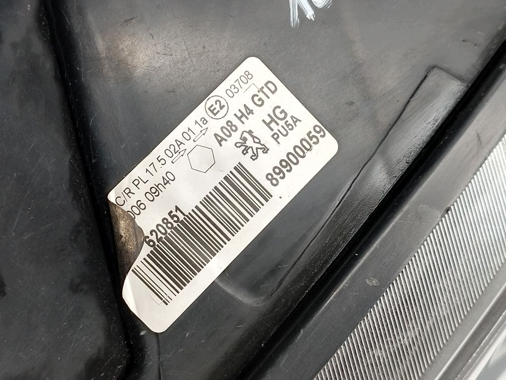 Peugeot 1007 light left front front 89900059