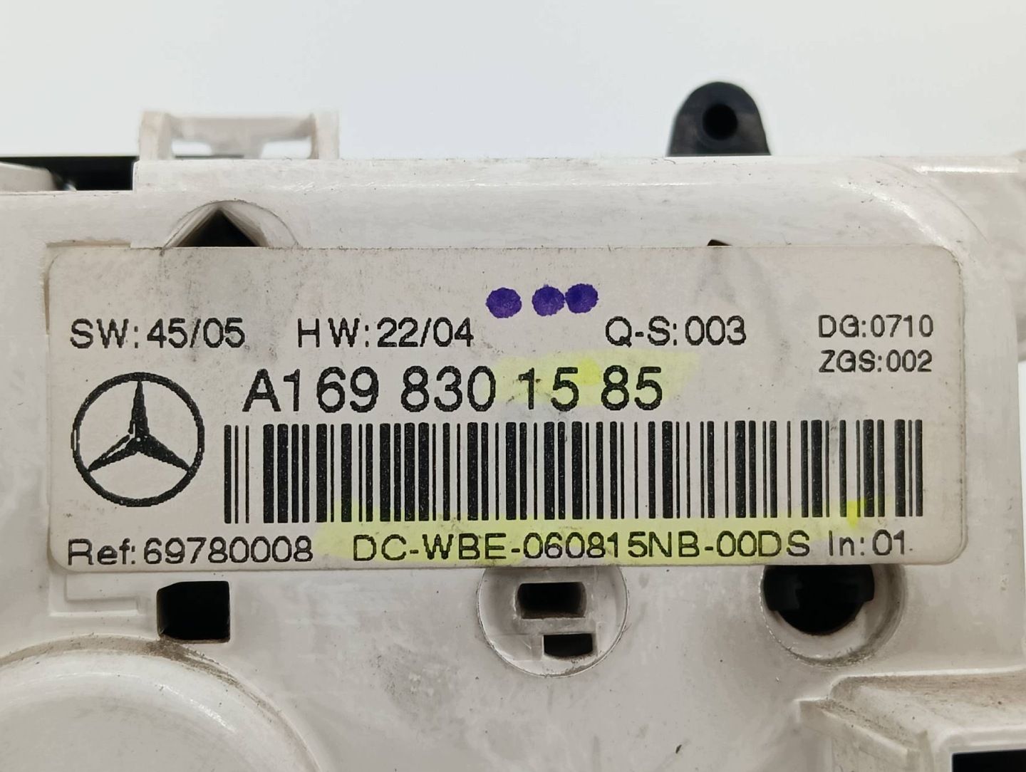 PANEL Bouches buses A1698301585 VW Volkswagen Golf IV (1997-2004)