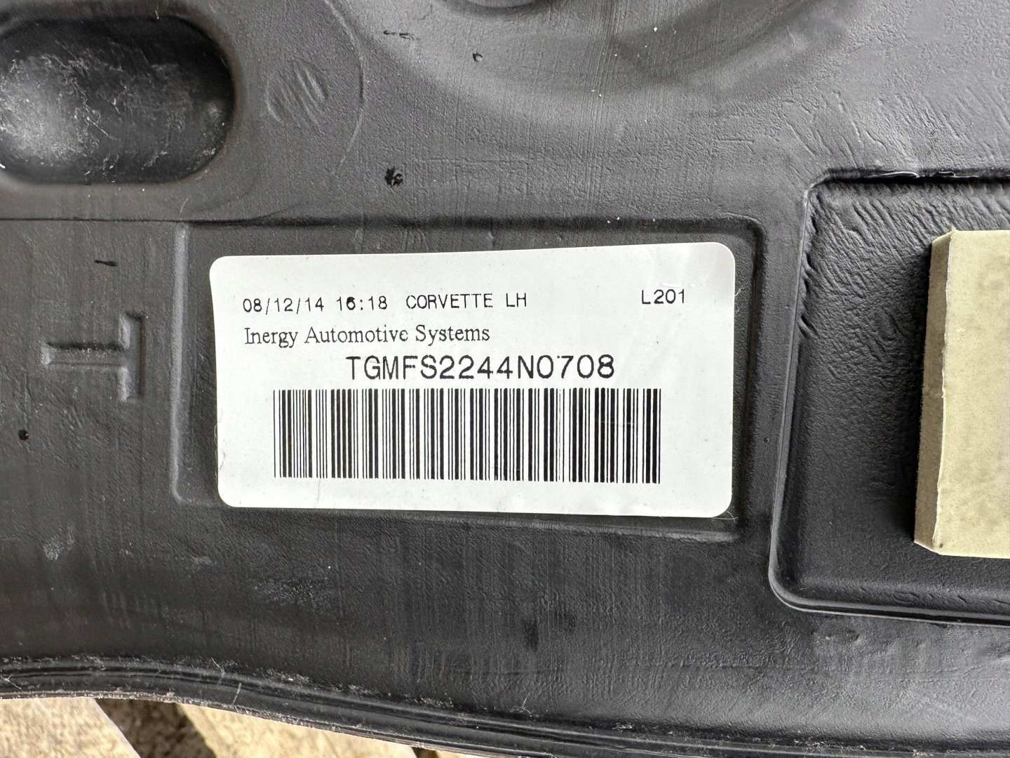 tank tank feed pump left Chevrolet Corvette C7 2014+