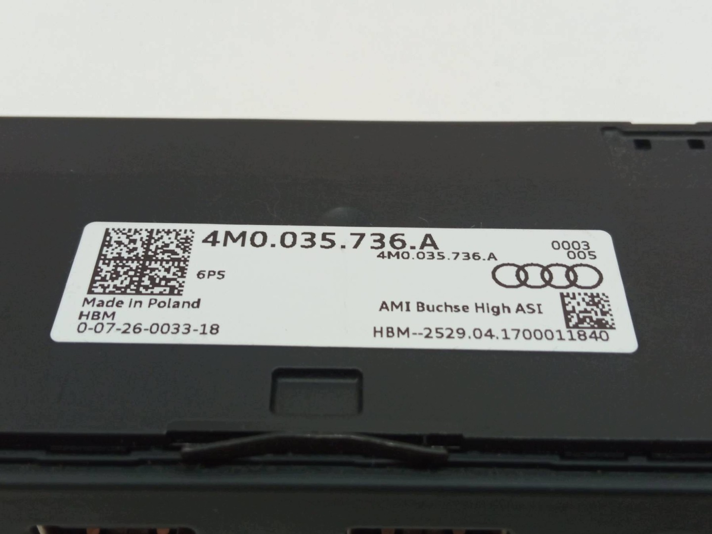 adapter USB 4M0035736A Audi Q7 II (2015-2026) SQ7