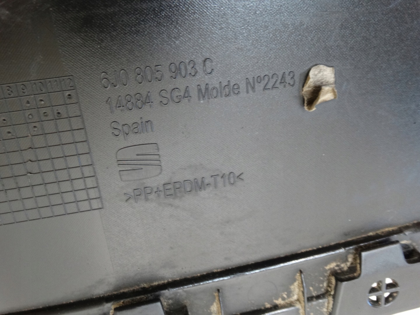 spoiler nárazníku předek SEAT IBIZA MK4 6J0805903C