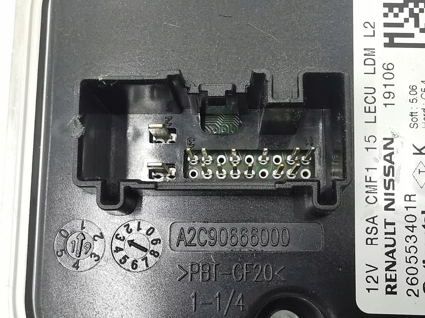 control unit LED module RENAULT CAPTUR 260553401R