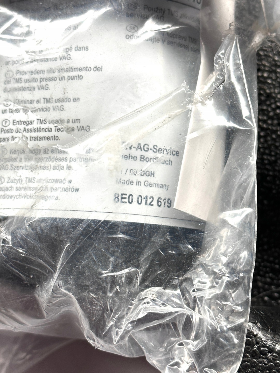 AUDI A3 S3 8V výplň kufru Polystirén kola rezervního 8V3012109