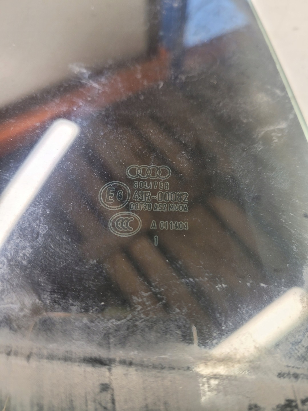 window side door right rear part AUDI A7 2011R