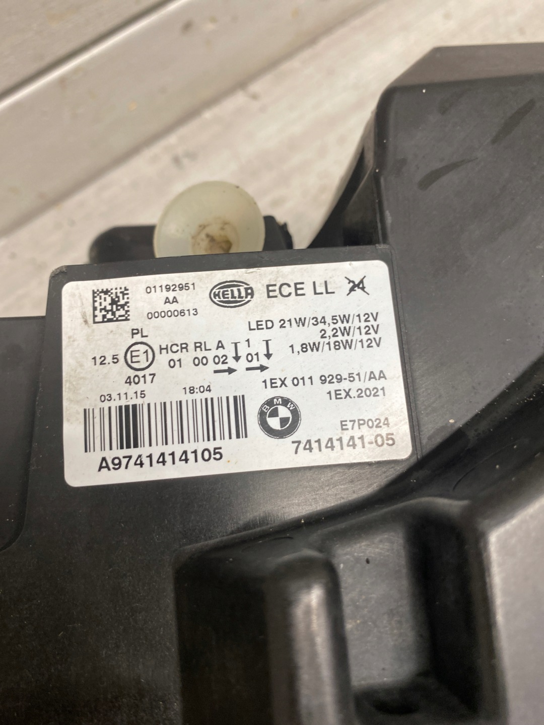 light front left BMW 1 F20 LIFT FULL LED 7414141