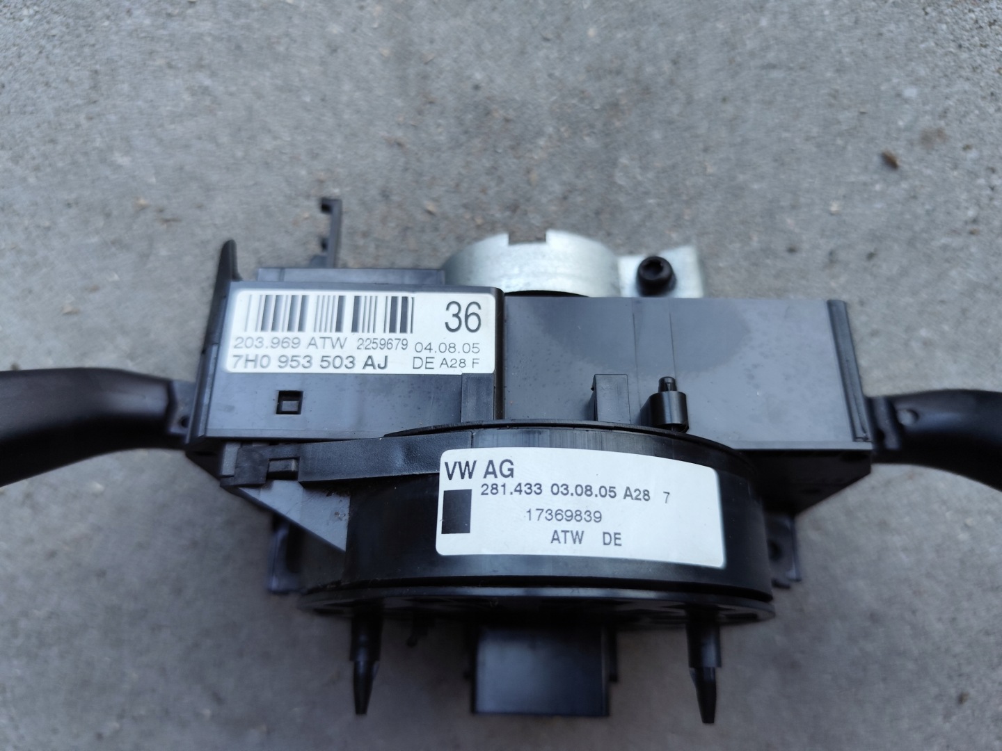 VW T5 control switch Z OBSLUGA of the dial 7H0953503AJ